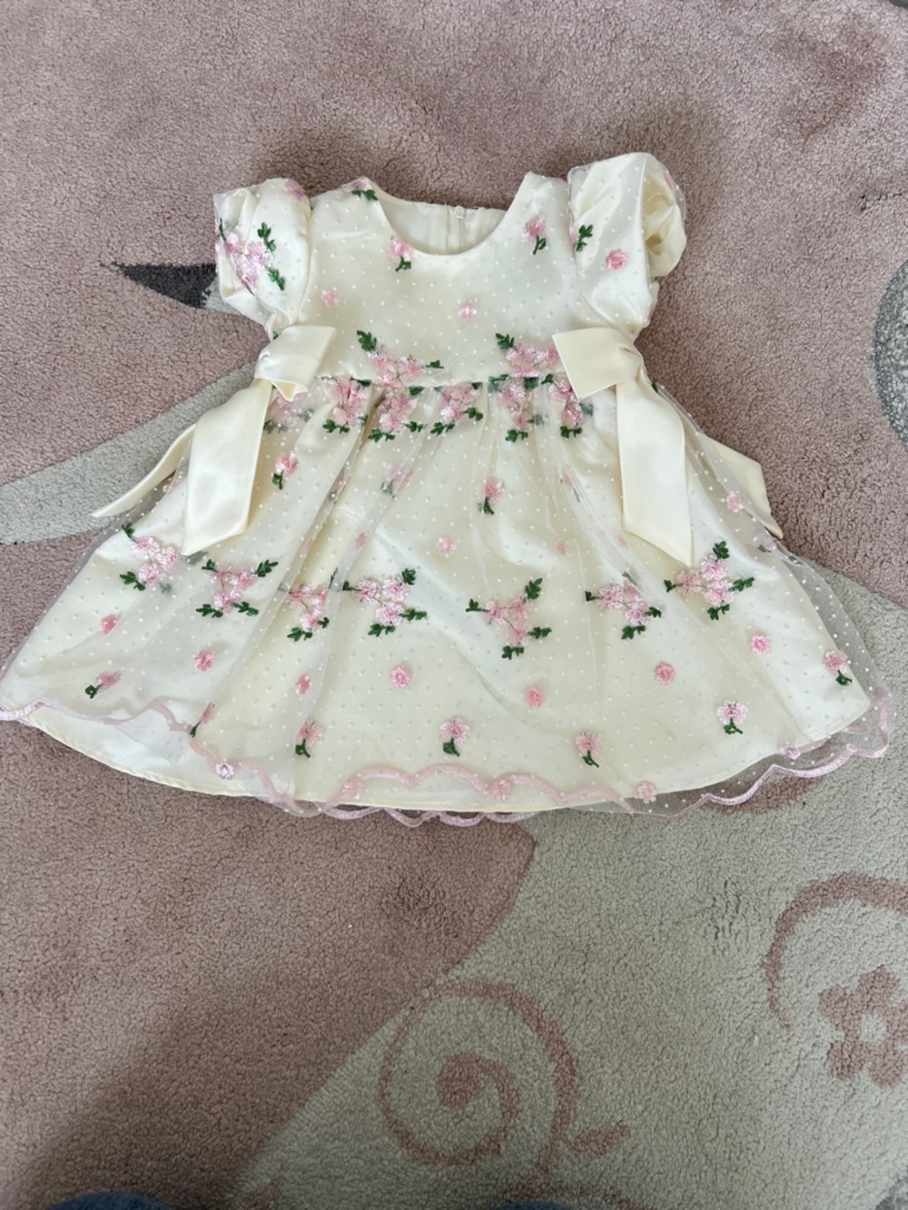 Rare Editions
Baby Girls' Embroidered Mesh Social Dress